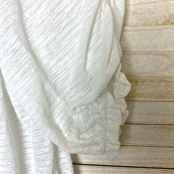 Free People Dorothy Puff-Sleeve Cropped Top. Size Large - Picture 9 of 12